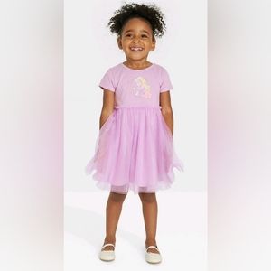 Toddlers Girls' Disney Princess Printed Tutu Dress - Purple 18M